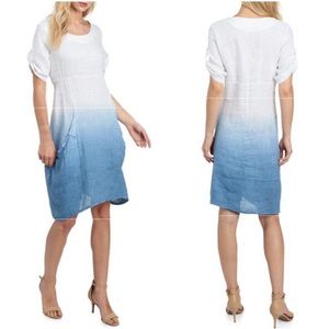 VASNA NWT Ombre Linen Double Pocket Dress Sz XL